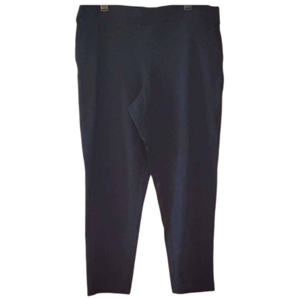 J. Jill Pure Jill Womans Black Ponte Stretch Ankle Pants Size‎ XL